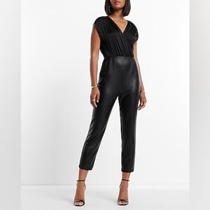 ⚡️SALE Express Faux Leather Jumpsuit